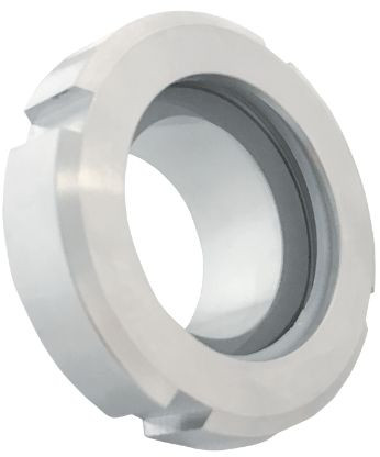 Écrou de voyant DN40 Inox 316 - Écrou rond cranté Raccord laitier DIN 11851