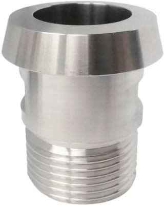Melkkoppeling - Zuivelkoppeling - DIN 11851 - Inschroefpuntstuk - DN65x2 -1/2" - RVS 304 afbeelding