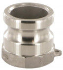 Camlock type ES - mannelijk met speciale slangtule - RVS 316 - 1-1/2" - DN40 - ES150 - gladde tule