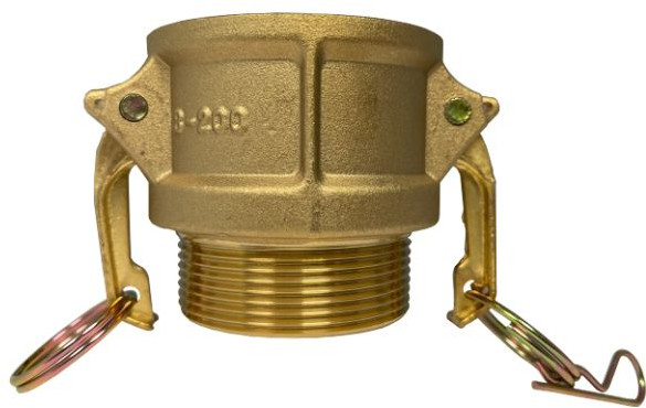 Camlock type B - vrouwelijk met buitendraad - messing - 3" - DN75 - B300