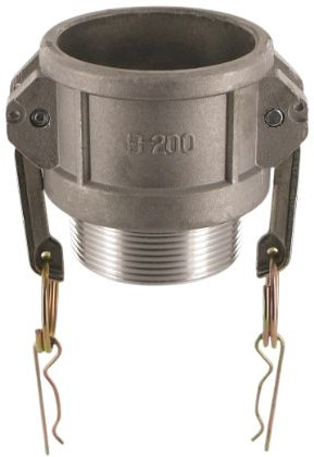 Camlock Vrouwelijk met Buitendraad - Kamlock B - Aluminium - DN50 - 1/2″ NPT