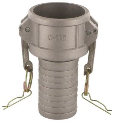 Camlock Femelle avec Embout de tuyau - Type C - Aluminium - Embout de tuyau 150 mm - DN 130 - C600