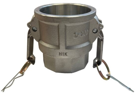Camlock Vrouwelijk met Binnendraad - Type D - Aluminum - 6 - DN 130 - D600 afbeelding