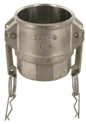 Camlock Vrouwelijk met Binnendraad - Kamlock D - RVS 316 - DN150 - 4″ NPT