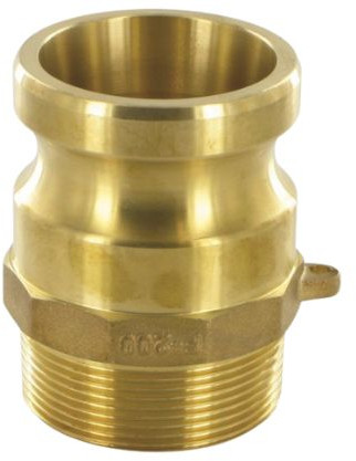 Camlock Mannelijk met Buitendraad - Type F - Messing - 4” - DN 100 - F400