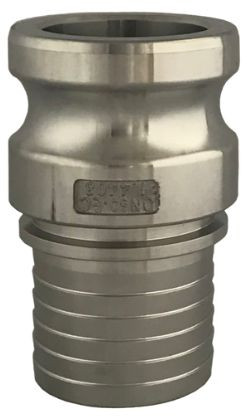 Camlock Mannelijk met Slangtule - Type ES - RVS316 - Geribte Tule - 2 1/2" - DN 63