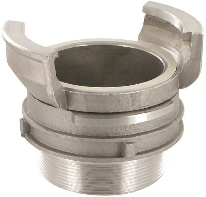 Raccord Guillemin x filetage mâle - avec vergrendeling - DN65 x 2-1/2" - Aluminium