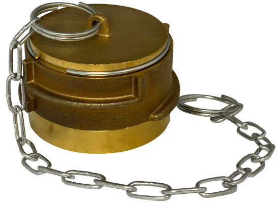 Guillemin koppeling - Blindkap - met vergrendeling - DN50 - messing