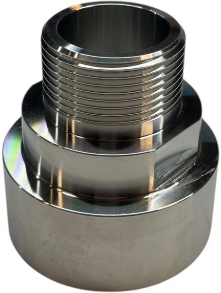 IBC Adaptateur vers BSPP filetage mâle - filetage femelle x BSPP filetage mâle - S60x6 x 1-1/2" - Inox316