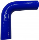 Silikonschlauch - Bogen 90° - Schenkellänge 152mm - 40mm - Blau