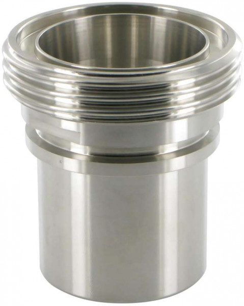 Raccord laitier - Raccord laitier - DIN 11851 - Slangdraadstuk - Gladde embout - DN15 - Inox 316