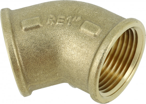 Bonfix laiton Coude 45° - 1" - filetage femelle