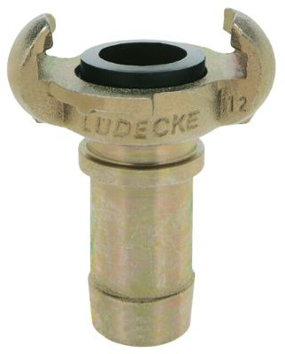 L�decke klauwkoppeling SKB-P met slangtule & borgrand t.b.v. pershulsmontage - SKB 19 P - 3/4" (19 mm) afbeelding