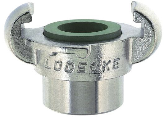 Lüdecke klauwkoppeling KIG met binnendraad RVS - EKI 12 V - 1/2" (DN13)