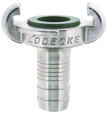 Lüdecke klauwkoppeling SKG slangtule RVS - EKT 19 V - 3/4" (19 mm)