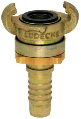Lüdecke klauwkoppeling SSG-PH avec embout de tuyau & borgrand - SSG 19 PH - 3/4" (19 mm)