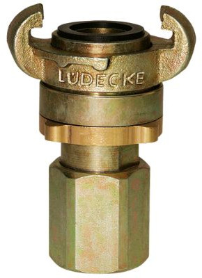 Lüdecke klauwkoppeling SSGI met binnendraad - SSGI 12 - 1/2" (DN13)