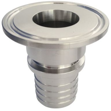 Triclamp koppeling - ISO 2852 - Gegroefde Slangtule 38mm - Flensmaat 64mm - Met kraag - RVS316 afbeelding
