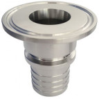 Tri Clamp koppeling - DIN 32676 - Vlinderklep - Clamp x Clamp - DN50 - RVS 304 - Afdichting EPDM - DIN