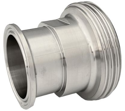 Adapter DIN11851 Draadstuk DN32 - TriClamp DIN32676 - Flens 50,5mm afbeelding