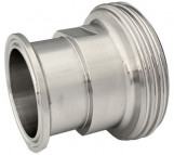 Adapter DIN11851 Puntstuk/Wartel DN20 - Tri Clamp DIN32676 - Flens 34mm