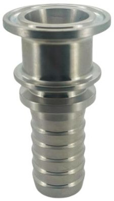 Triclamp koppeling - DIN 32676 - Slangtule 25mm - Flensmaat 50,5mm - Met kraag - RVS316 - DIN afbeelding