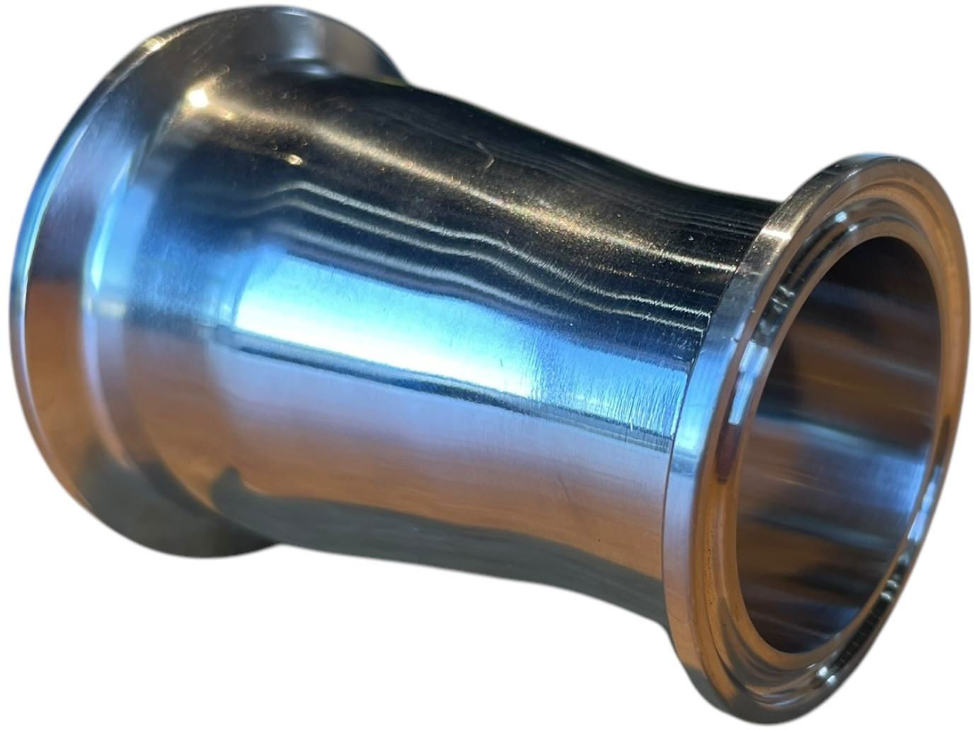 Triclamp koppeling - DIN 32676 - verloopstuk - Clamp x Clamp - DN40 - DN25 - Fl.50,5 - 50,5 - RVS 316 afbeelding