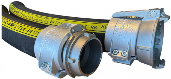 Tankwagenslang NBR - (Zuig/Pers) - Incl TW MK50 Inox & TW VK50 Inox - 2" - 6m