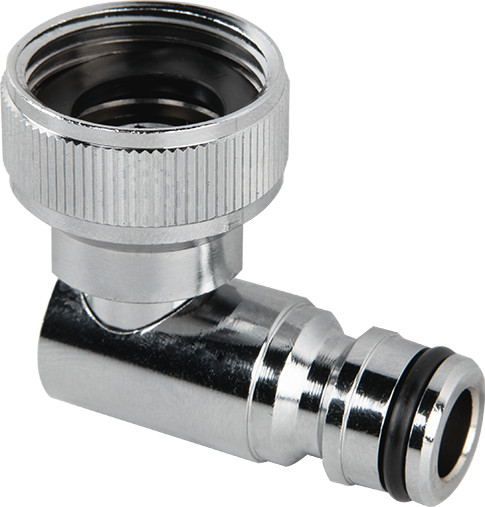 Kraan adapter naar Gardena - Haaks - 3/4" Verchroomd