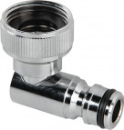 Haakse adapter met Gardena aansluiting - 3/4” binnendraad