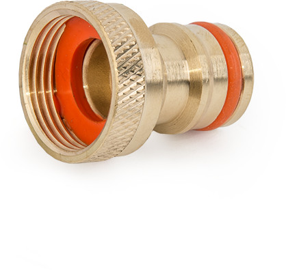 Kraan adapter naar Gardena - Haaks - 1/2" Messing afbeelding
