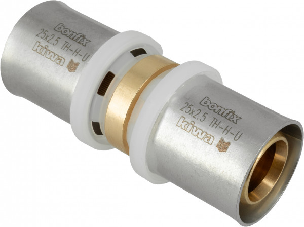 Bonfix Alu-pers fittingen Rechte koppeling 25 x 25 -