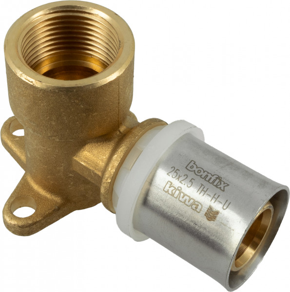 Bonfix Alu-pers fittingen Muurplaatkoppeling 3/4 x 25 hoogte = 52 mm - 