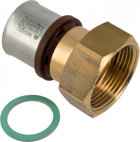 Bonfix Alu-pers fittingen 2-delige koppeling || met klingerit ring 1 1/4 x 32 -