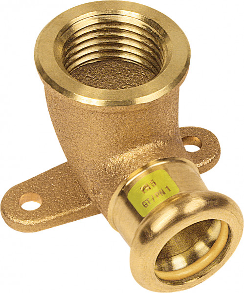 Bonfix Pressfittingen roodkoper GAS Muurplaatkoppeling (silicium) 1/2 x 15 mm (silicium) -