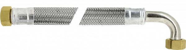 Bonfix Flexibele RVS aansluitleidingen voor water DN20 Flexibele RVS aansluitleidingen haaks 3/4 x 3/4 160 centimeter - 