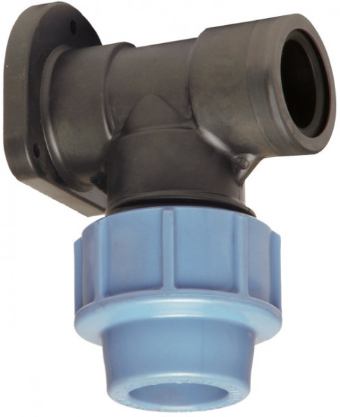 Muurplaat voor PE/tyleen - 20mm x 1/2” binnendraad - 16 bar