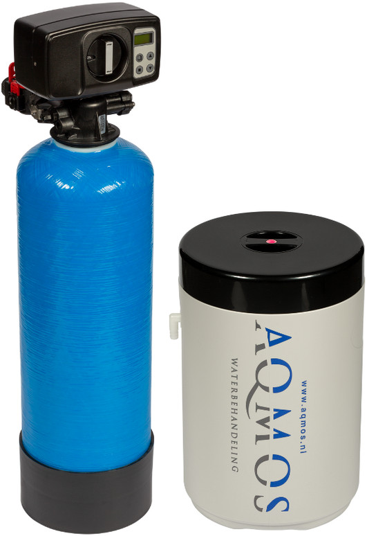AQMOS BMX-48 Waterontharder - Waterverzachter tot 6 Personen met Apart Zoutvat, Ideaal voor Meterkasten, Maakt Water Kalkvrij afbeelding