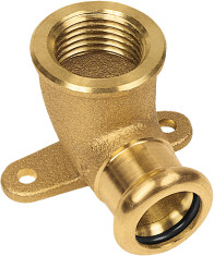 Bonfix Pressfittingen cuivre rouge WATER Muurplaatkoppeling (silicium) 3/4 x 22 -