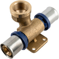 Bonfix Alu-pers fittingen Muurplaatkoppeling recht 16 x 1/2 x 16 -