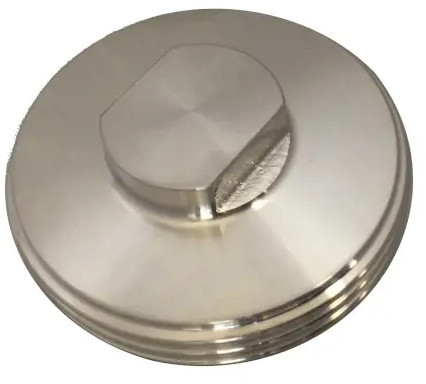Raccord laitier - DIN 11851 - Pièce filetée borgne - DN15 - Inox 316