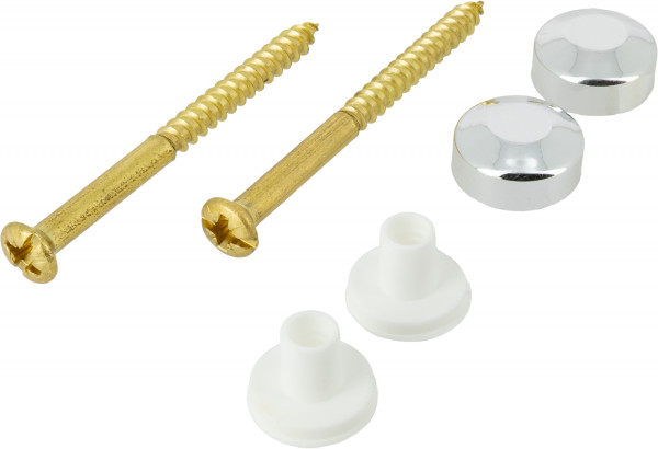 Kit de fixation pour WC Bonfix, chromé, 2 m, 6 x 70 mm