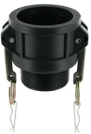 Camlock type B - vrouwelijk met buitendraad - polypropyleen - 1-1/2" - DN32 - B125