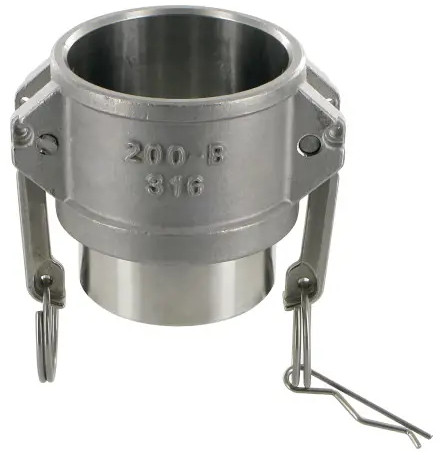 Camlock MIL vrouwelijke adapter met butwelding uiteinde - 6"