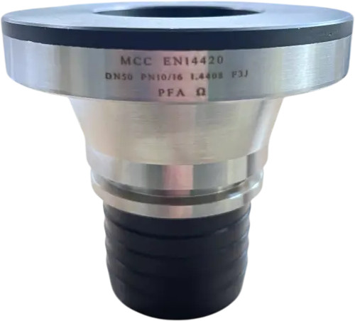 3" Flens slangschacht RVS PFA gecoat - DN80