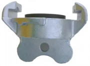 Claw coupling x Male thread - with safety clip and NBR seal - 42mm x 1/2" - Stainless Steel 316