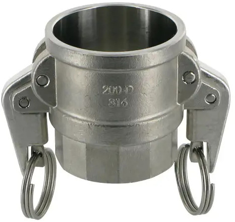 Camlock koppeling MIL type D SS - 4" - SL