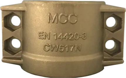 Klemschalen - Veiligheidsklemmen - Messing - DN13x5