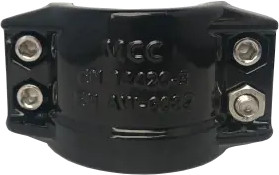 Veiligheidsklem 89-93 mm aluminium zwart