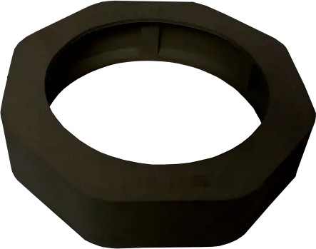 Wartel beschermring - EPDM - Zwart - DN80